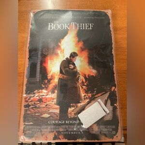 The Book Thief by Markus Zusak movie poster metal sign
